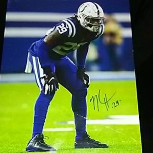 Autographed Malik Hooker photo 8X10